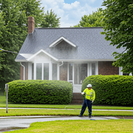 Professional house washing service in Alberta